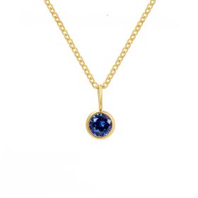 Fashion Personality Element Birthstone Necklace (Option: September)