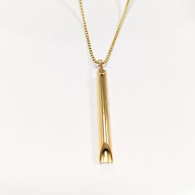Adjustable Relieve Pressure Ornament Stainless Steel Decompression Necklace (Option: Gold)