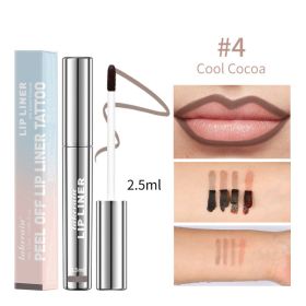 Matte Finish No Stain On Cup Hook Line Lip Stick (Option: 2.5ml-Cool Cocoa)
