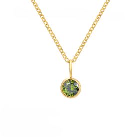 Fashion Personality Element Birthstone Necklace (Option: August)