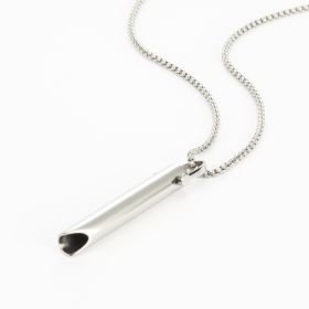 Adjustable Relieve Pressure Ornament Stainless Steel Decompression Necklace (Option: Steel Color)