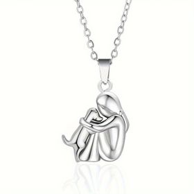 Versatile Simple Women's Zinc Alloy Necklace (Option: Silver)